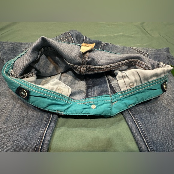 Red Camel blue jeans sz 16 Boys. Whiskered pattern, medium wash denim Adjustable - Picture 7 of 12